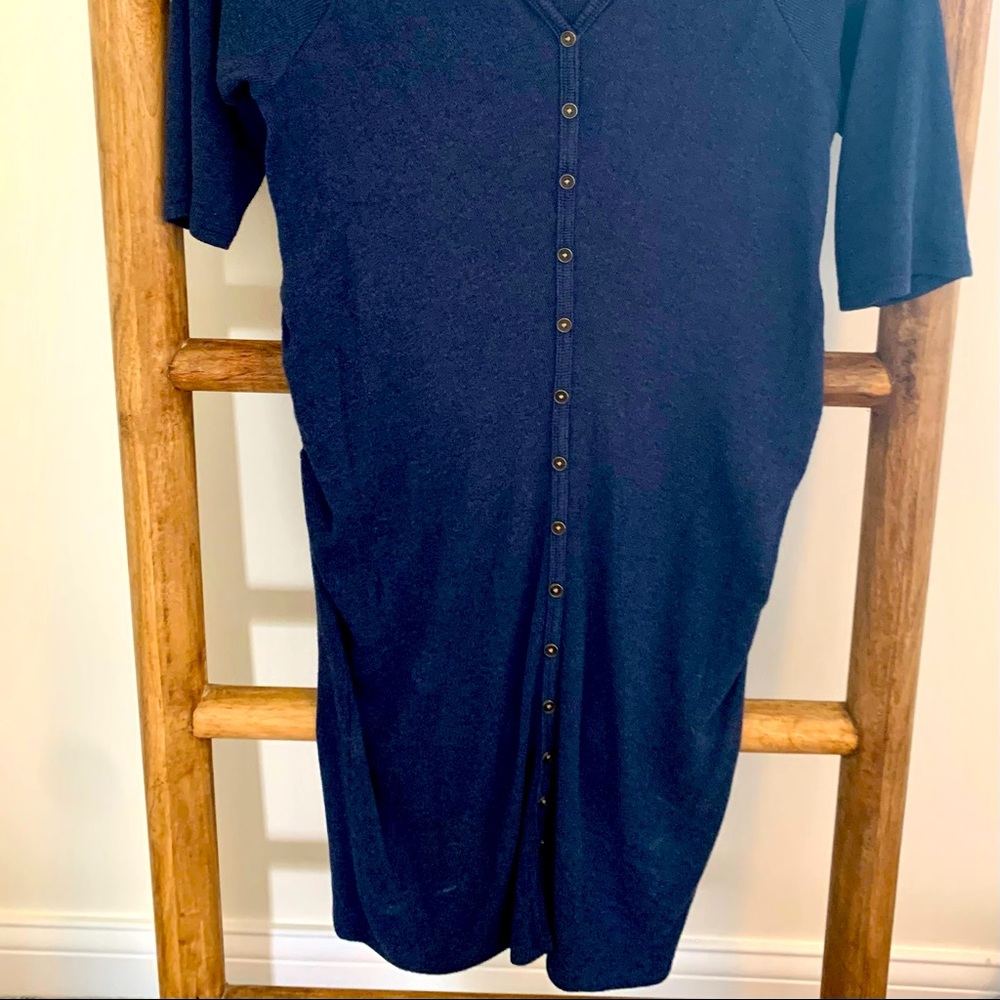 Summer & Sage Ribbed Button Front Maternity Dress - Picture 3 of 3